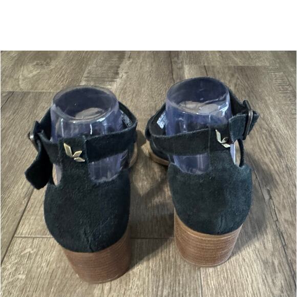 Ugg by Koolaburra Black Eliani Block Heeled Sandals Size 10 - Picture 5 of 7